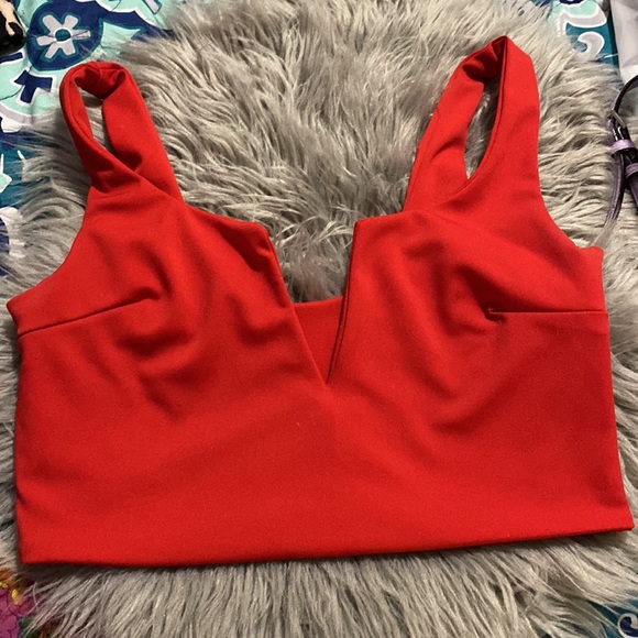 Hot red crop top! - Picture 2 of 5